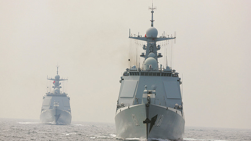 波峰浪谷礪精兵！東部戰(zhàn)區(qū)海軍某驅(qū)逐艦支隊(duì)訓(xùn)練掠影